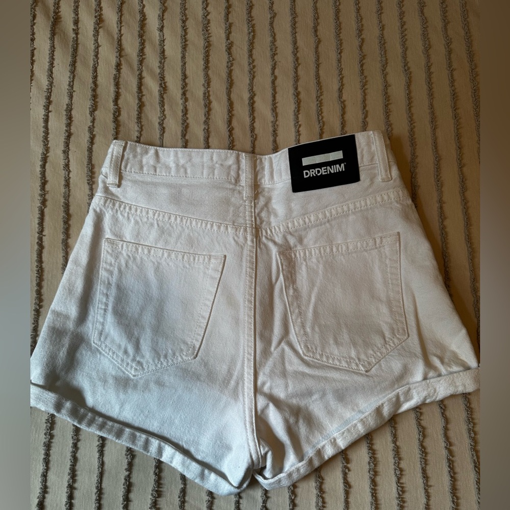 Dr. Denim White Jean Shorts.